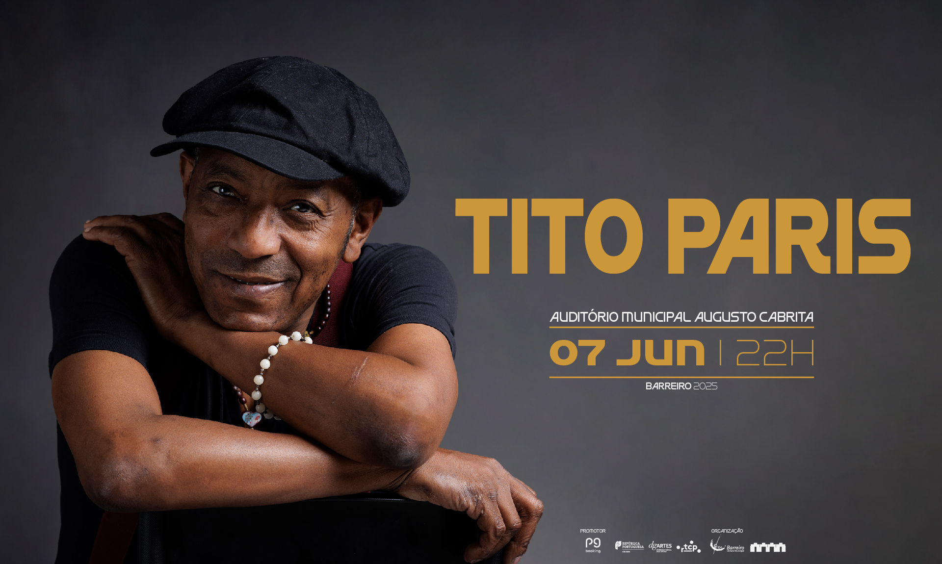 Imagem do Concerto de Tito Paris a 7 de junho de 2025 no Auditório Municipal Augusto Cabrita