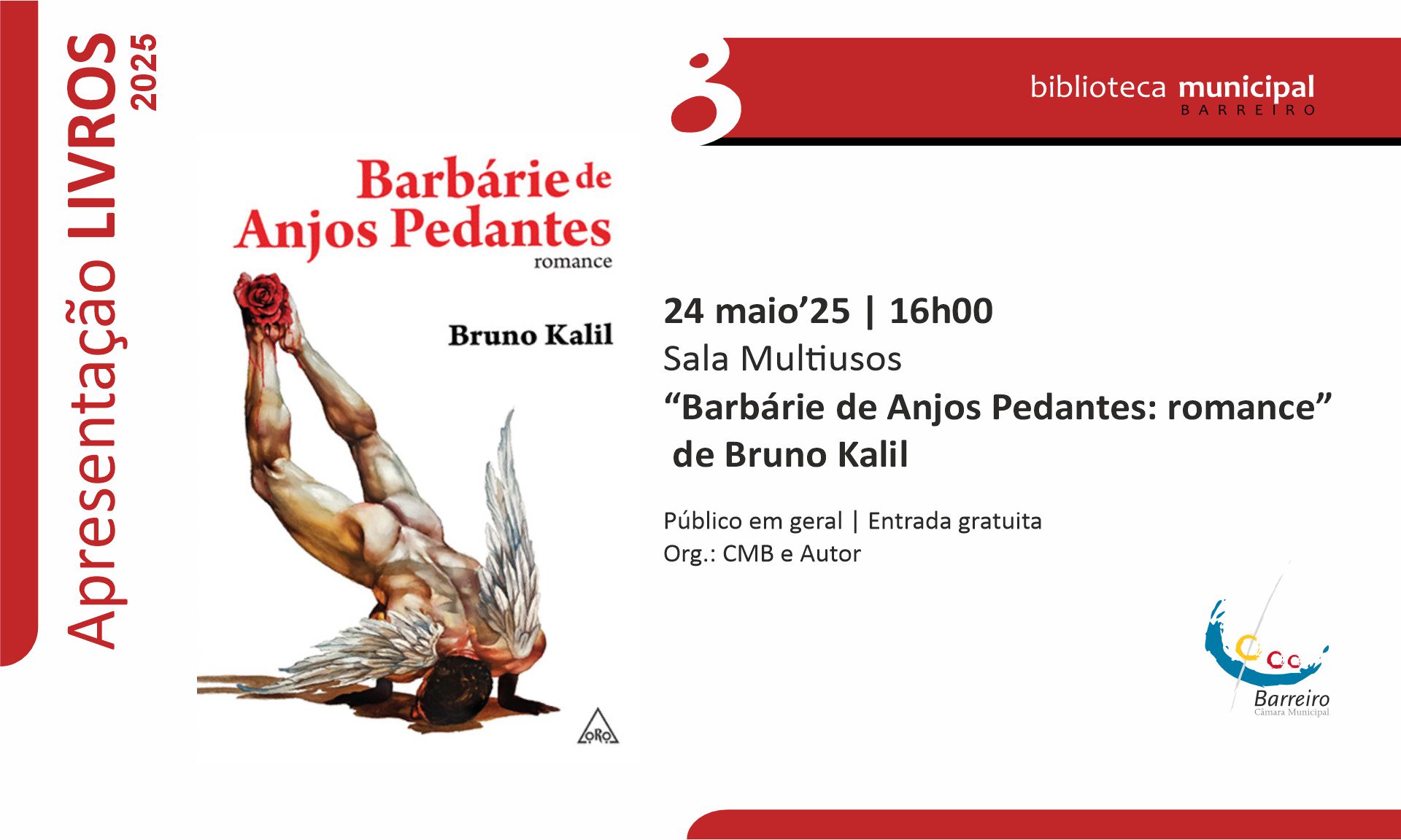 Apresentação do livro de Bruno Kalil