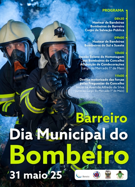 Cartaz/Programa do Dia Municipal do Bombeiro 2025