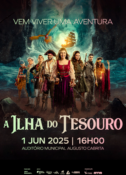 Cartaz da peça A Ilha do Tesouro