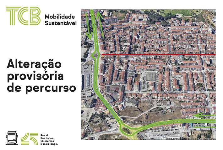 tcb alteração de percurso