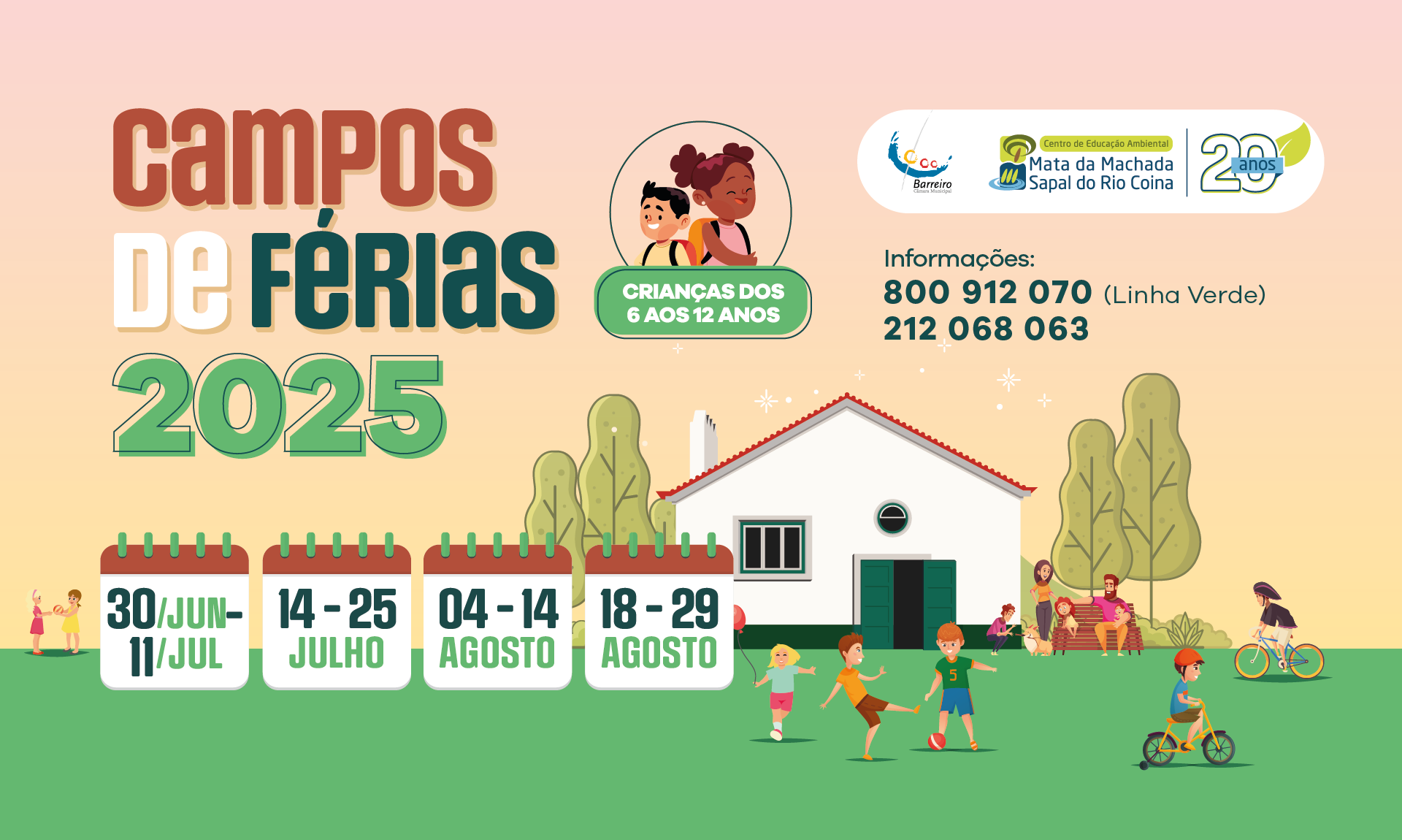 Campos de Férias da Mata da Machada 2025 | Inscrições abertas