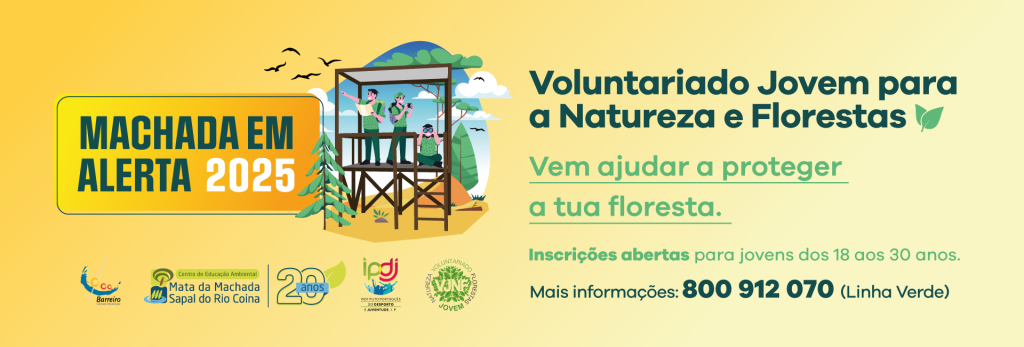 Cartaz do Projeto Machada em Alerta 2025 | julho a agosto | Inscrições abertas