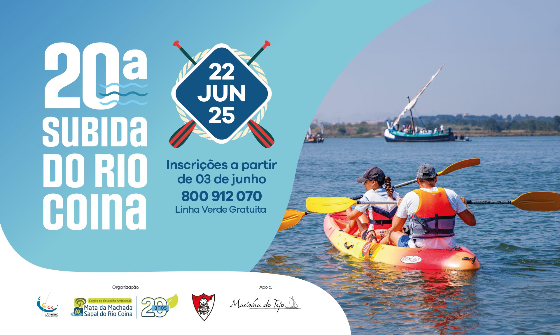 Cartaz do 20º subida do Rio Coina