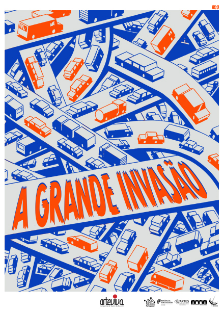 Cartaz do espetáculo A Grande Invasão