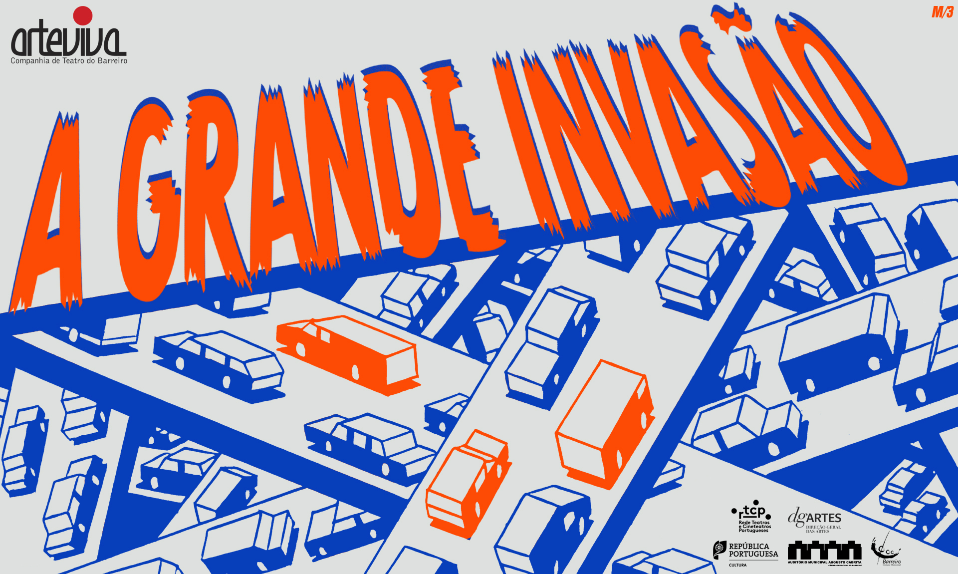 Cartaz do espetáculo A Grande Invasão