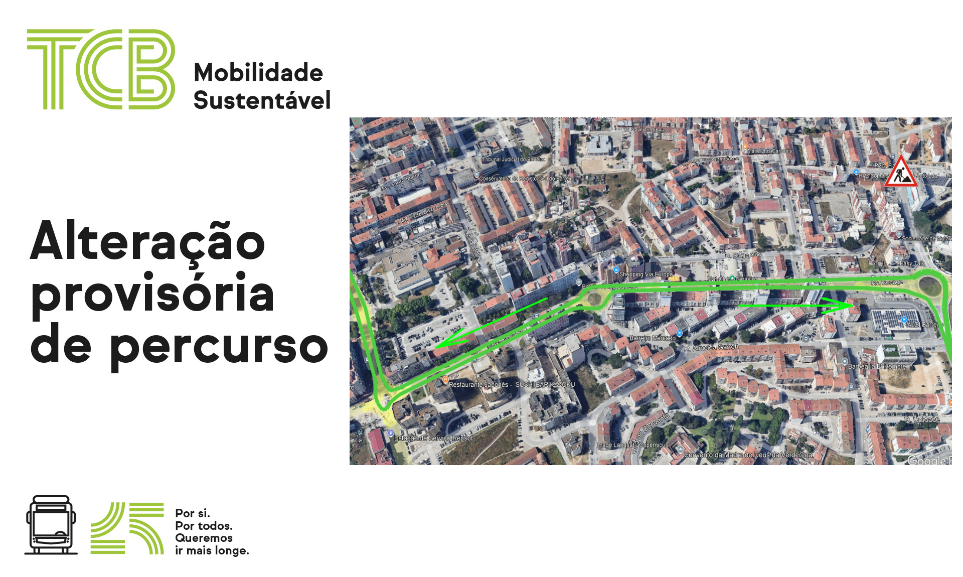 TCB | alteração de percurso - carreira 9