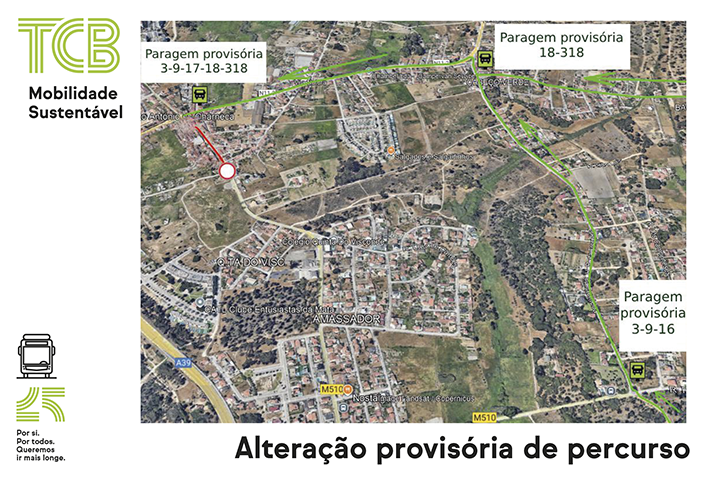 TCB | Alteração Provisória de Percursos | Festas Stº António da Charneca