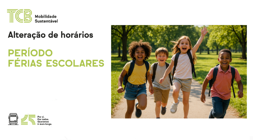 16 de junho a 29 de agosto de 2025 TCB | Horários Período de Férias Escolares