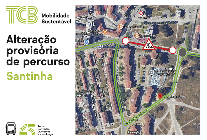 TCB alteração de percursos