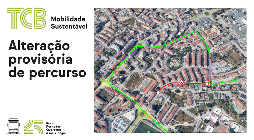 TCB | alteração de percursos
