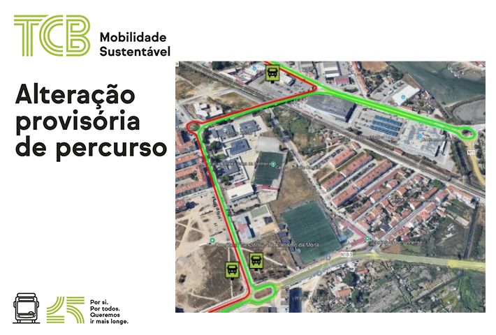 alteração de percurso alhos vedros
