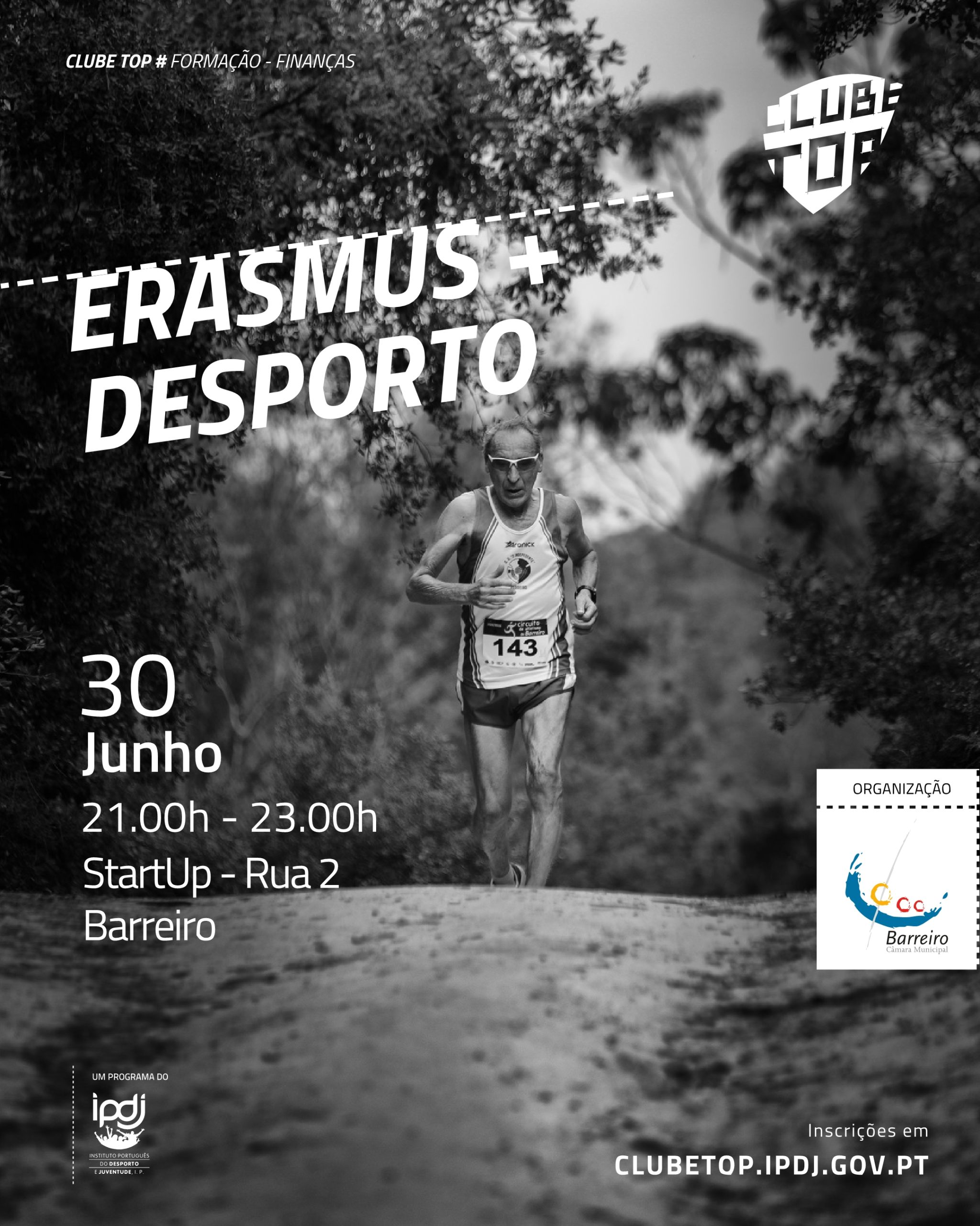 Formação Erasmus+ Desporto, a 30/06/25, às 21h na StartUp Barreiro, sobre finanças