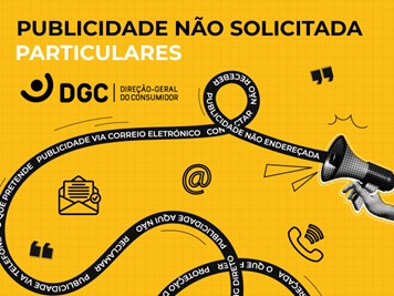 Cartaz DGC sobre publicidade não solicitada