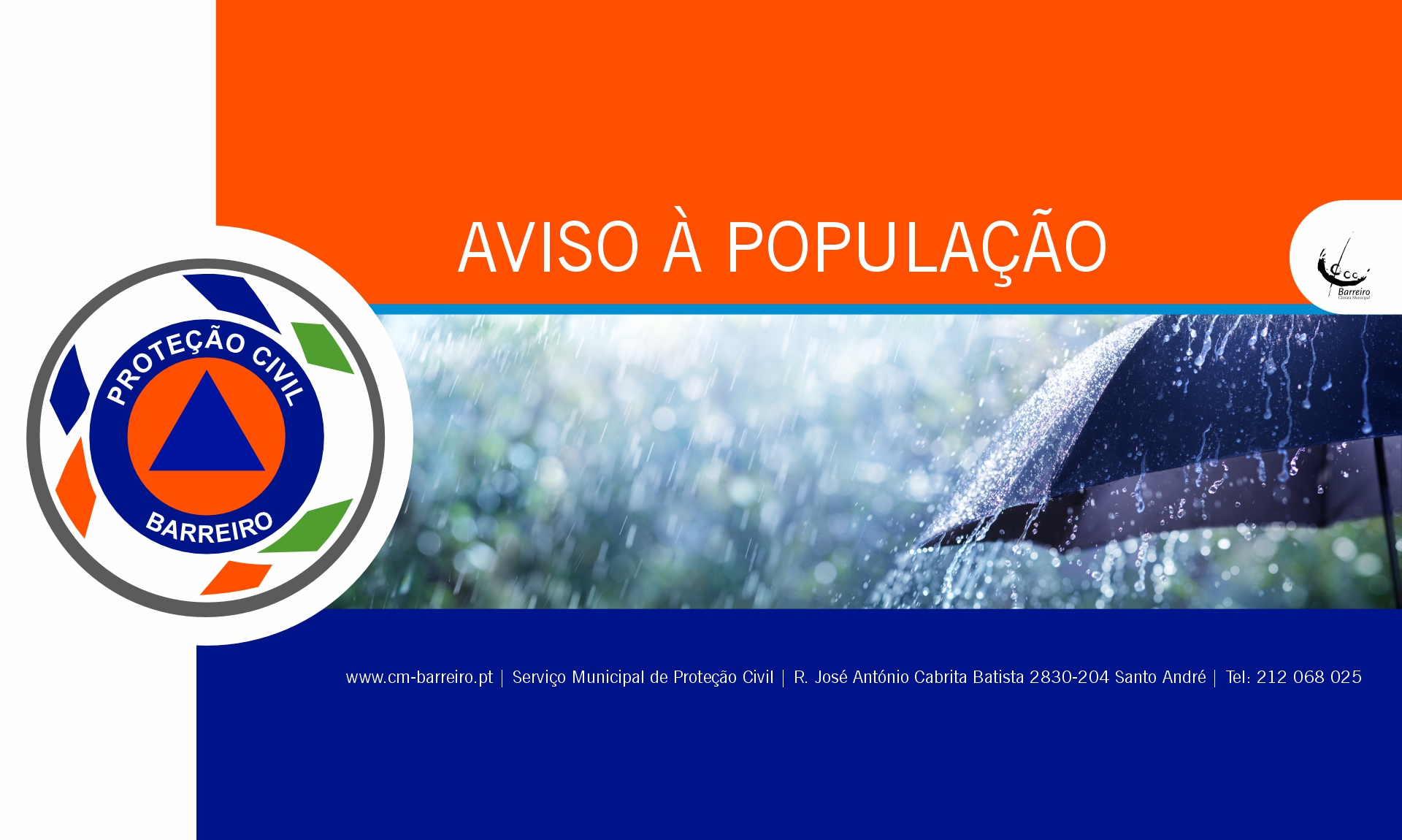 Imagem de Aviso à população | Chuva
