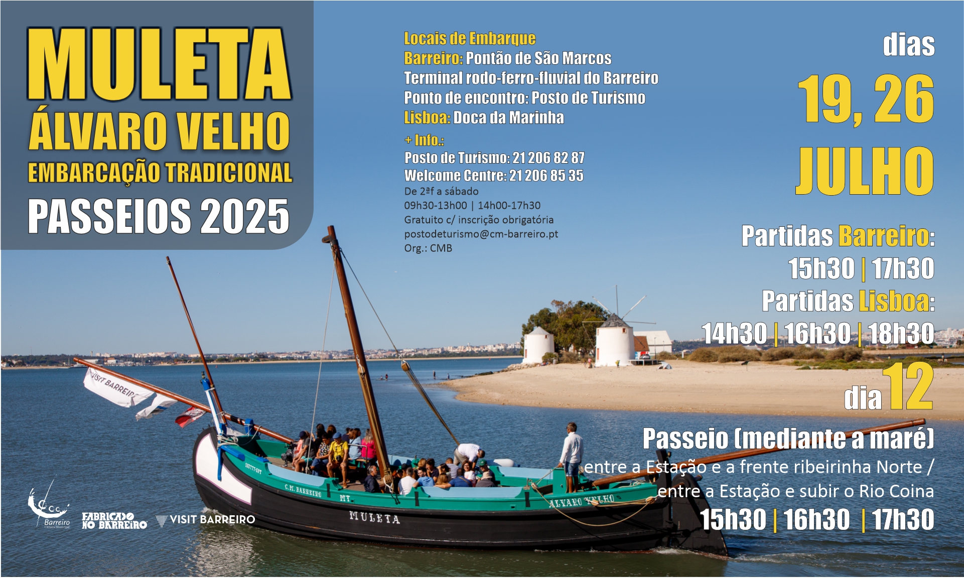 passeios gratuitos Muleta