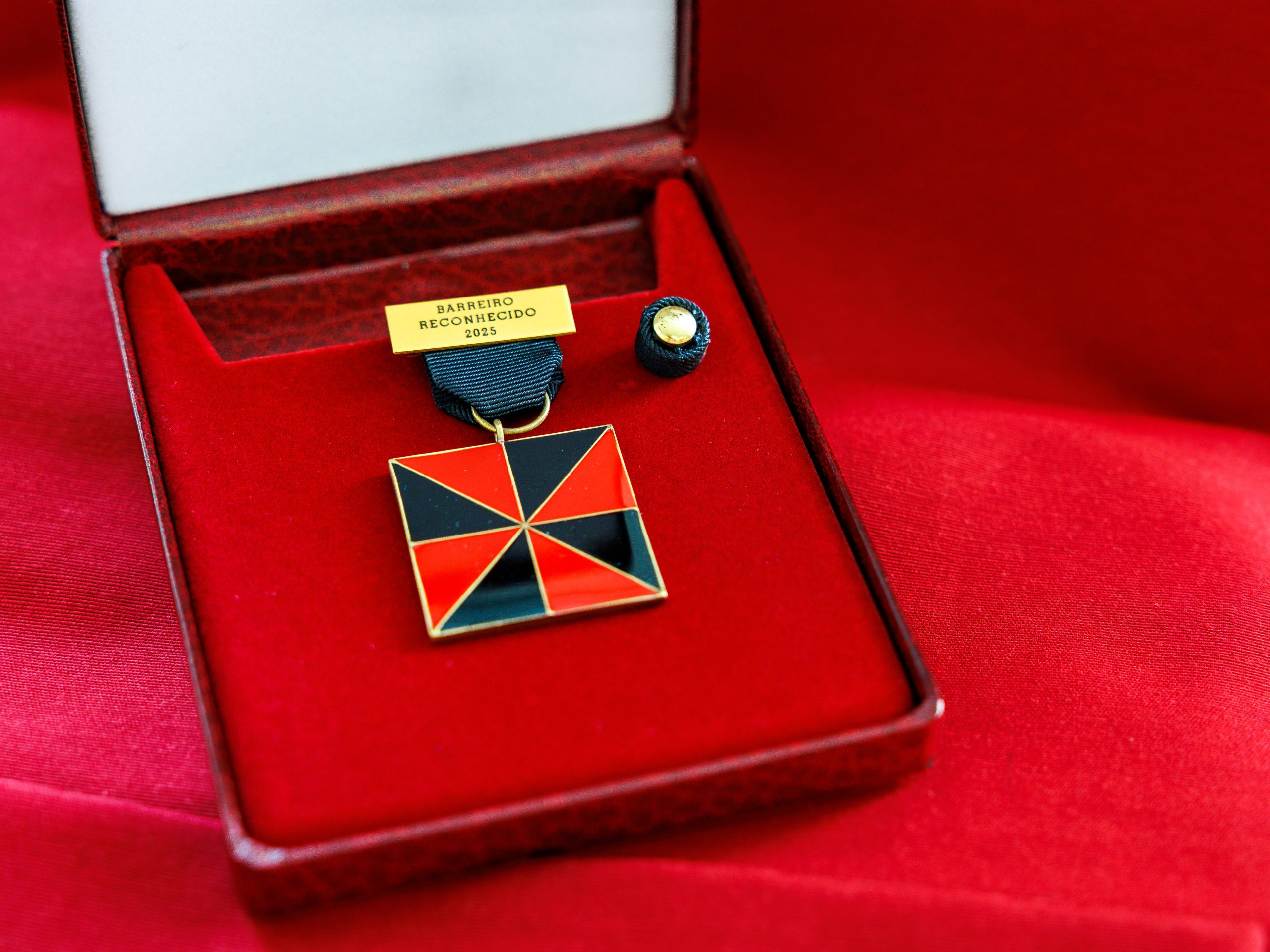 Fotografia da Medalha de Barreiro Reconhecido 2025