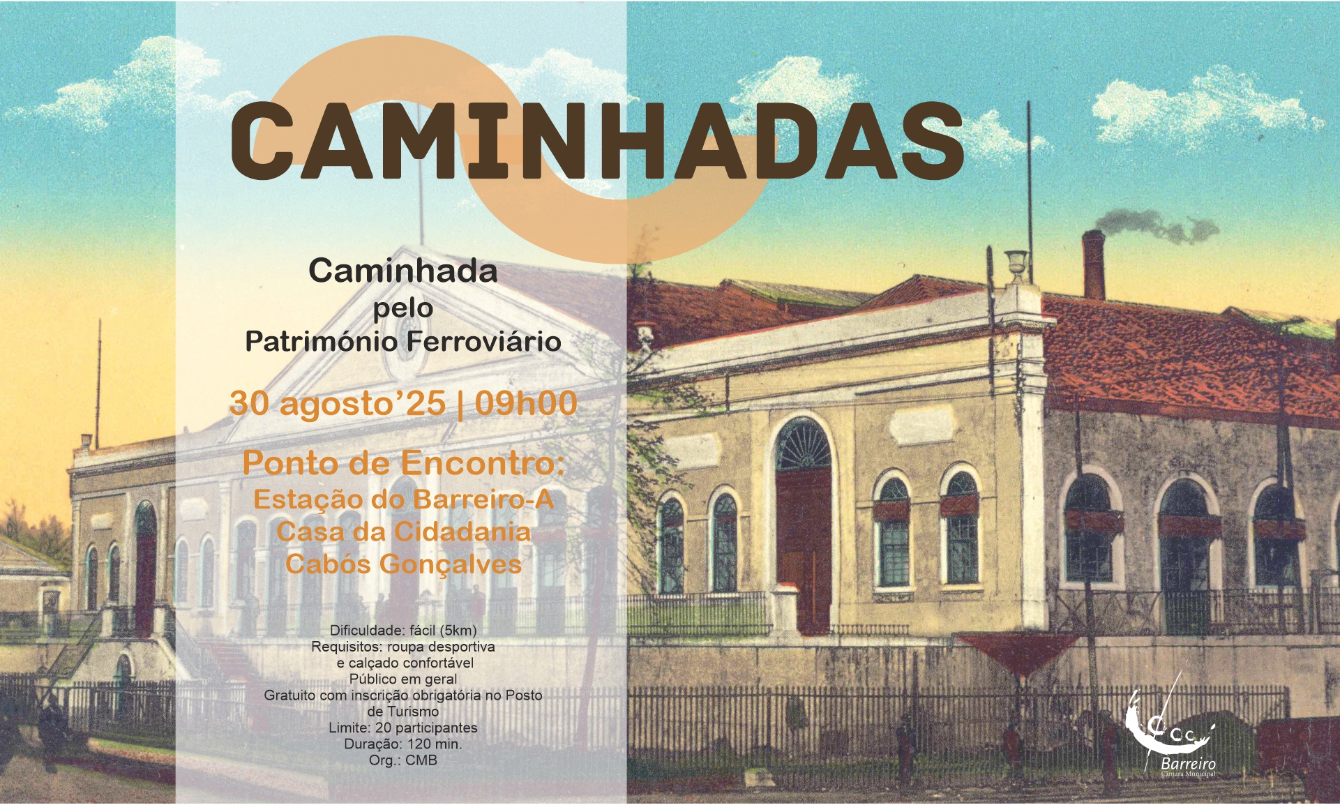 caminhada pelo património ferroviário