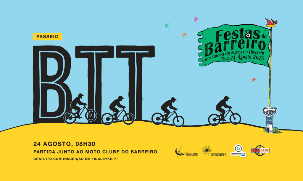 Passeio de BTT nas Festas do Barreiro a 24 de agosto