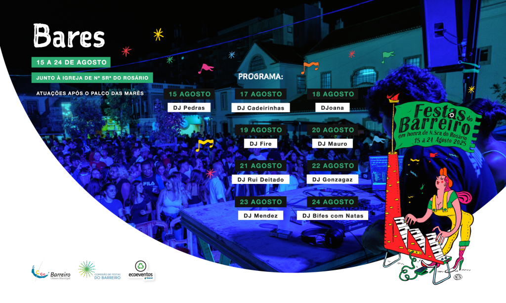 Zonas dos Bares programação Festas do Barreiro