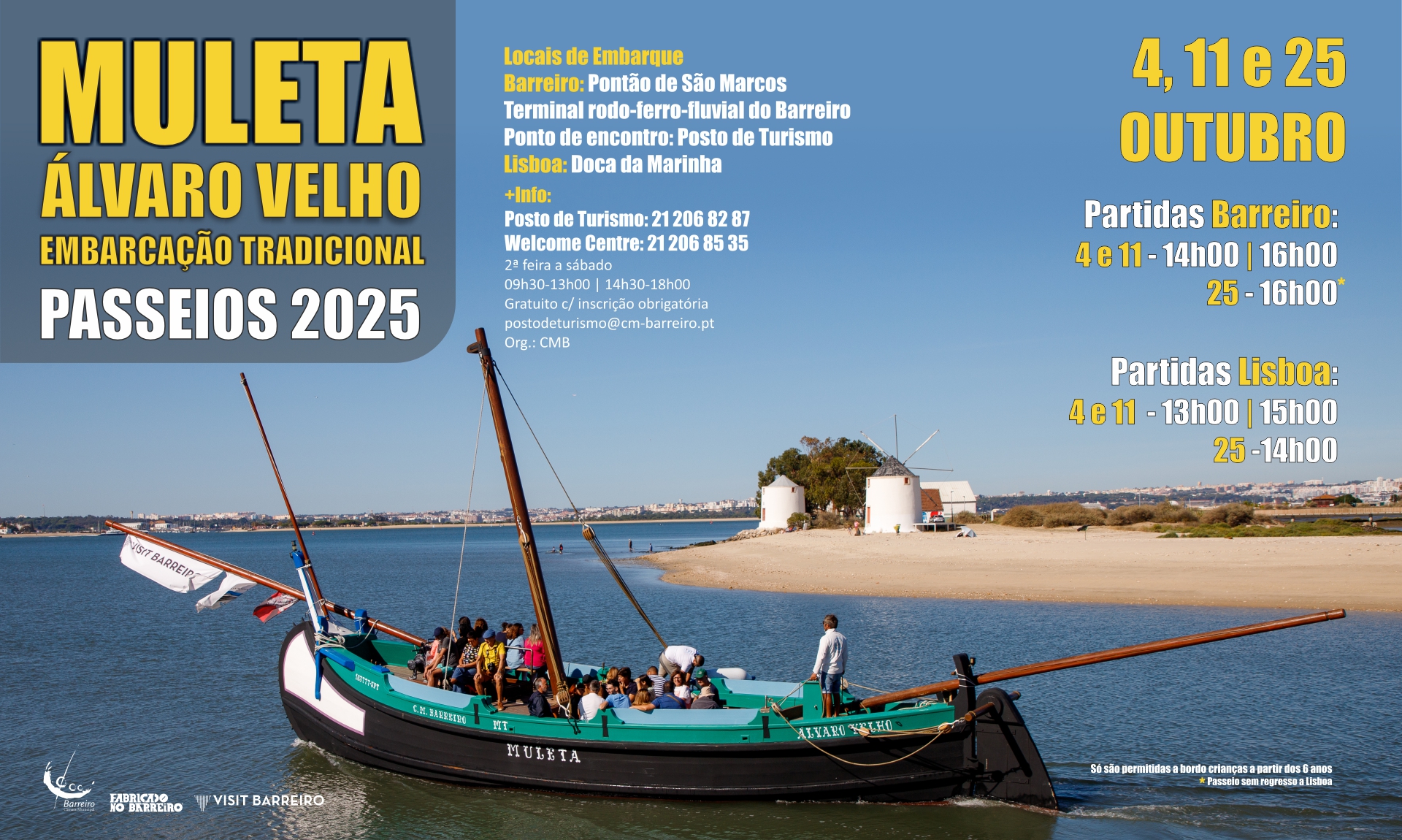 Imagem dos Passeios gratuitos de Muleta em outubro 2025