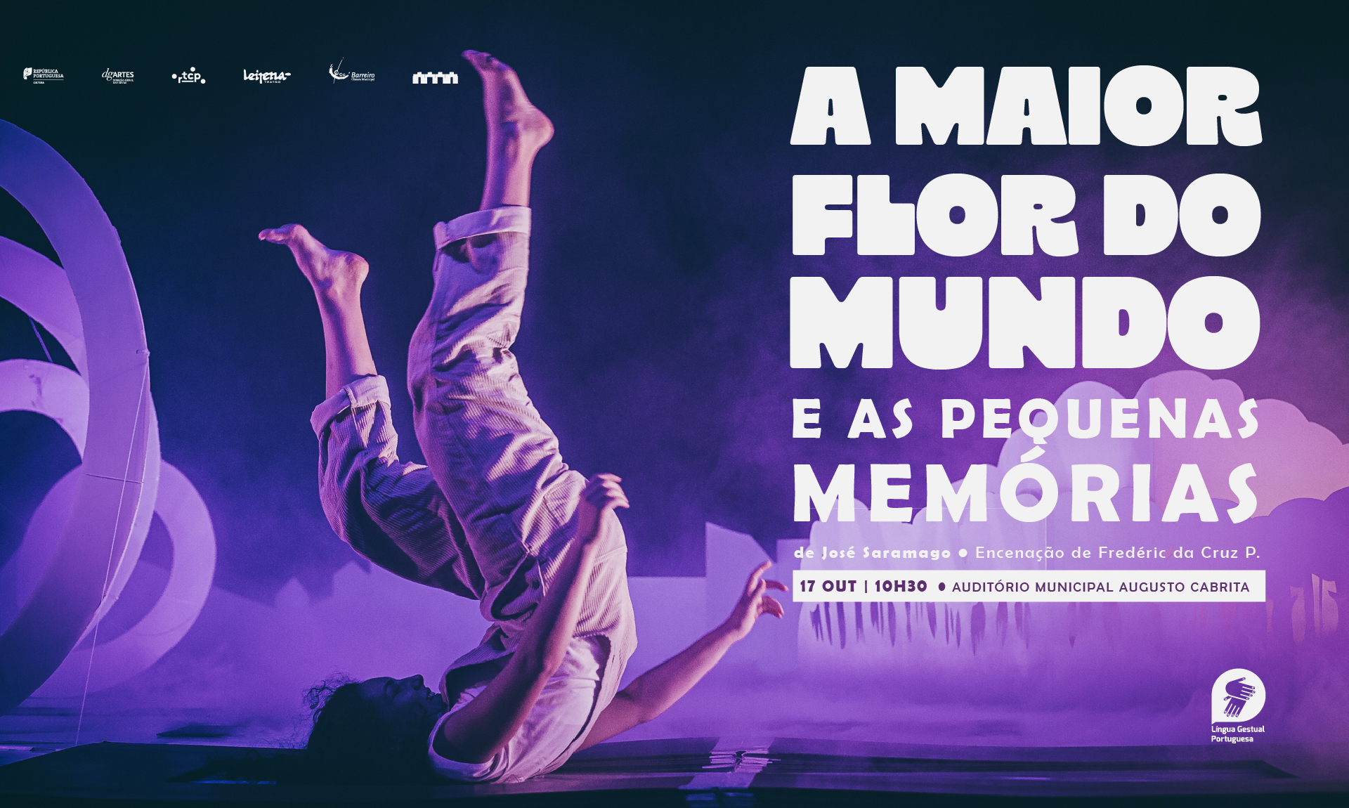 Imagem ilustrativa do espetáculo de José Saramago - A maior flor do mundo