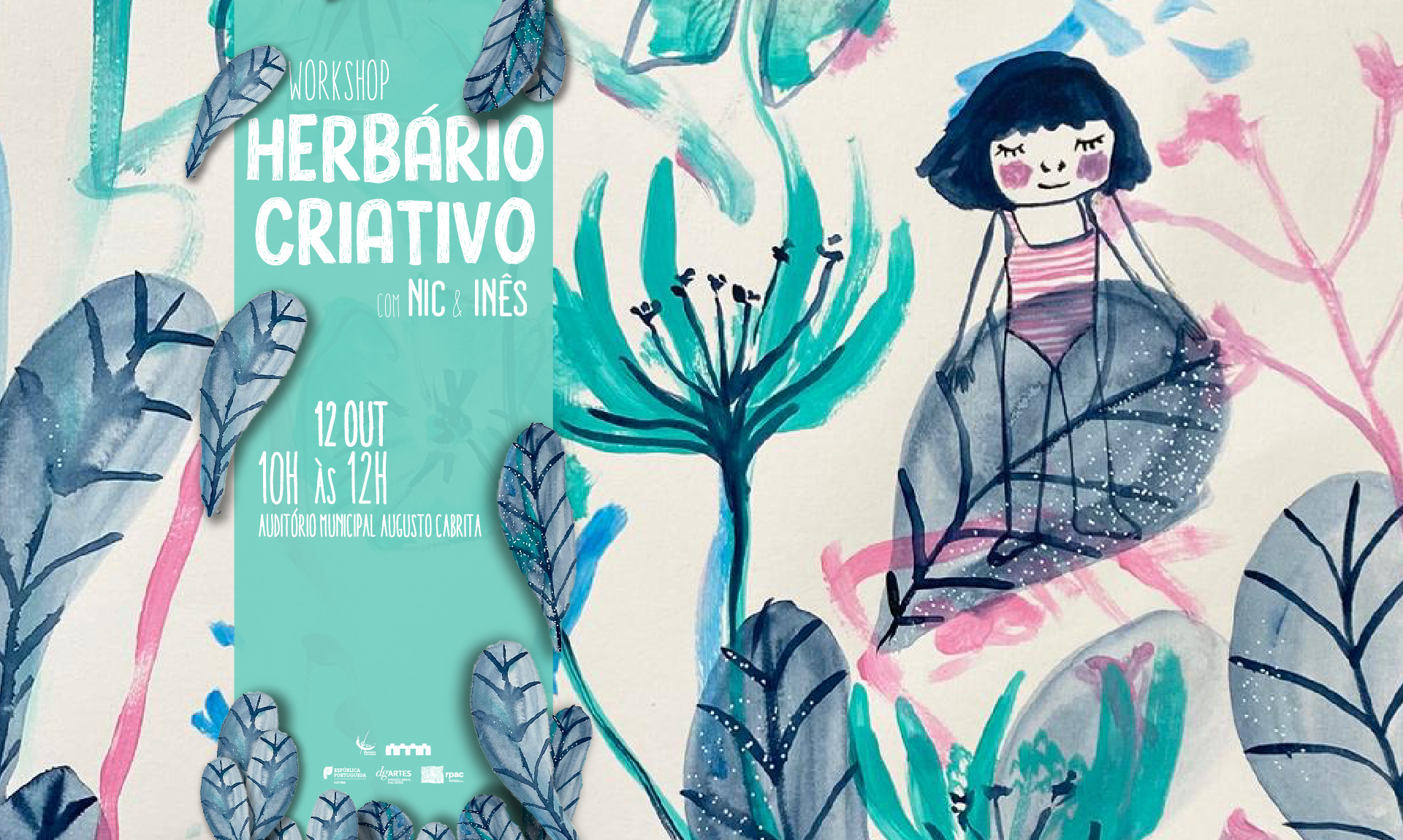 Herbário Criativo — Oficina para famílias com Nic e Inês | 12 outubro | Auditório Augusto C...