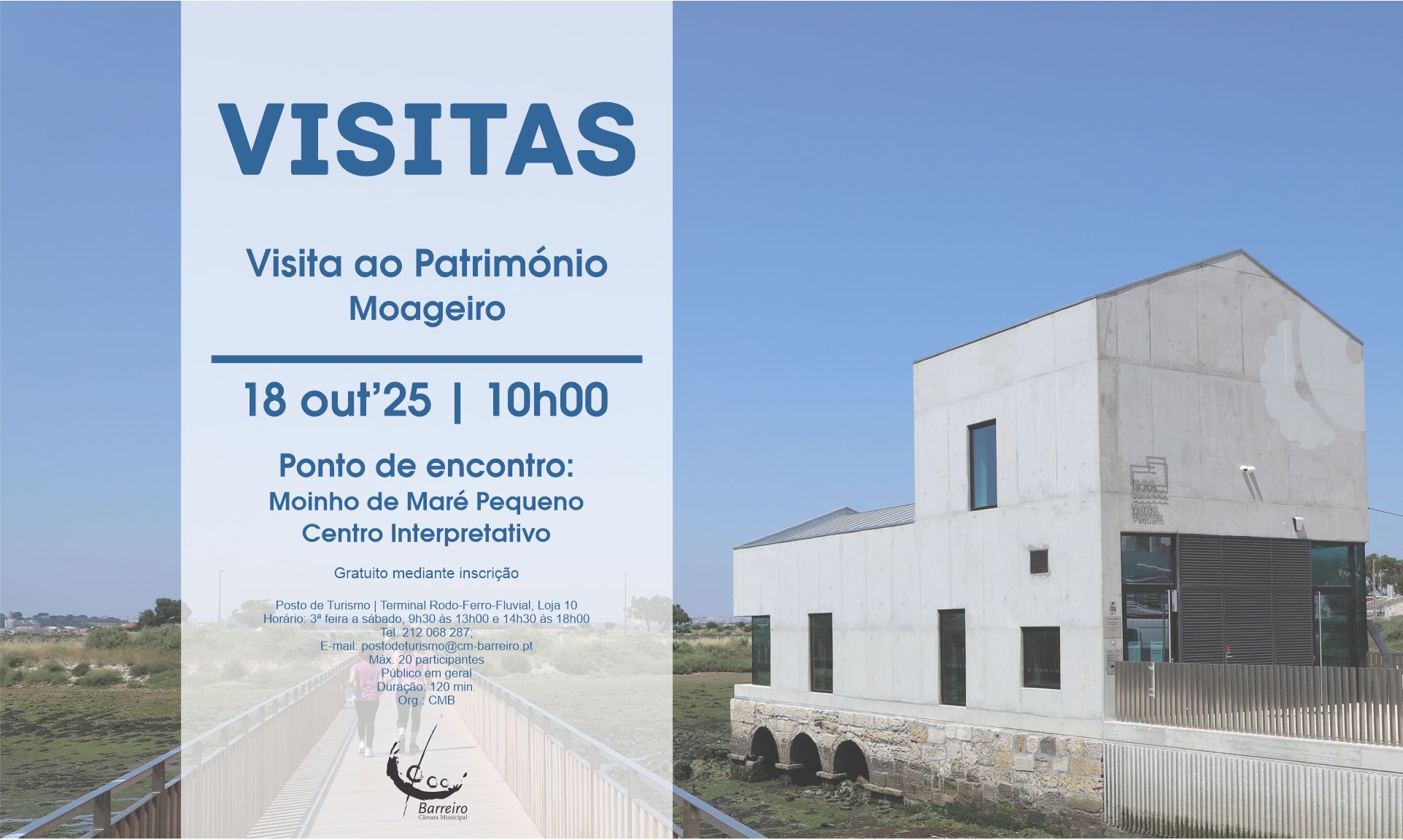 visita guiada ao património moageiro