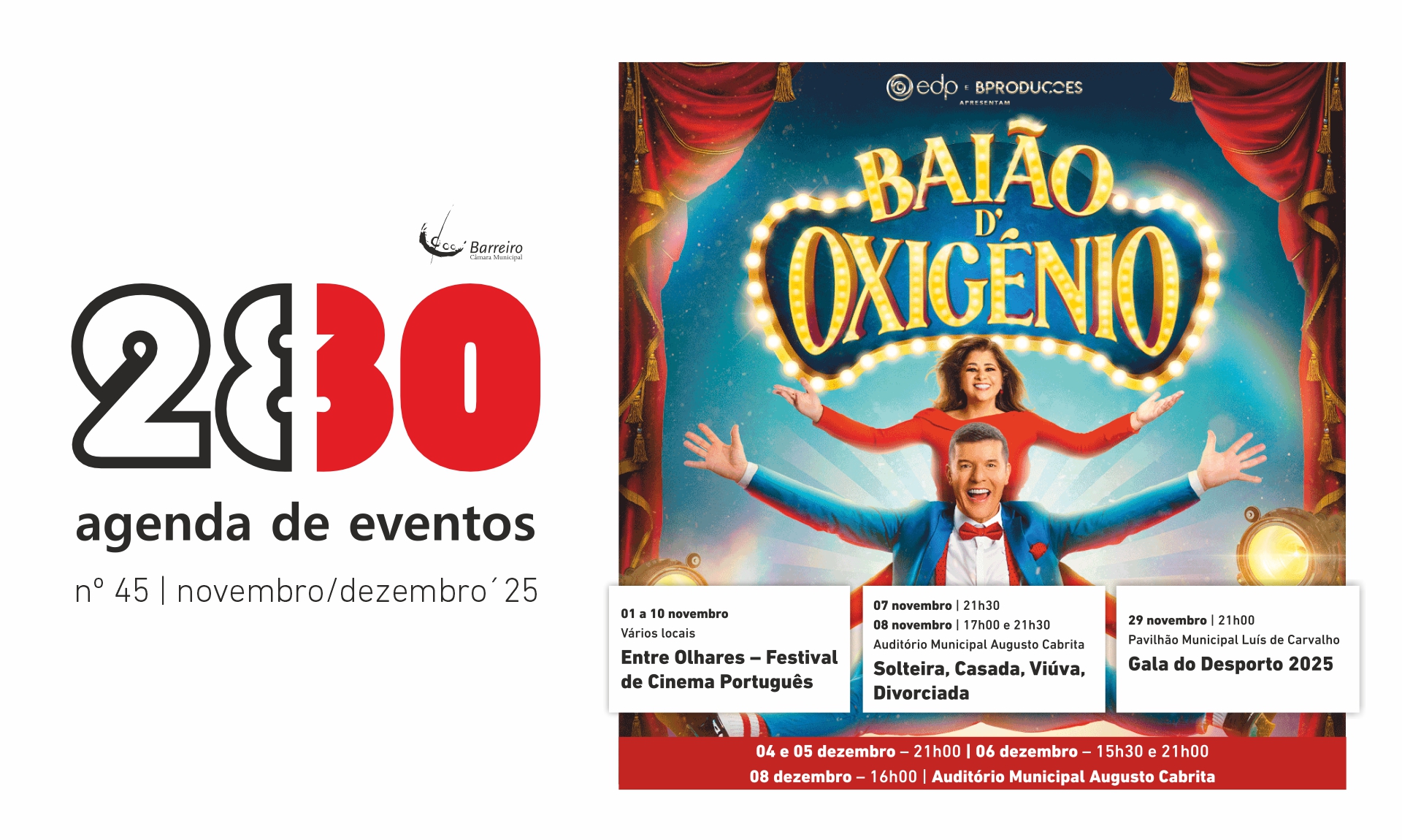Capa da Agenda de Eventos 2830 de nov/dez de 2025