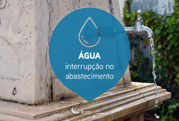 Interrupção do abastecimento de água - Av do Bocage