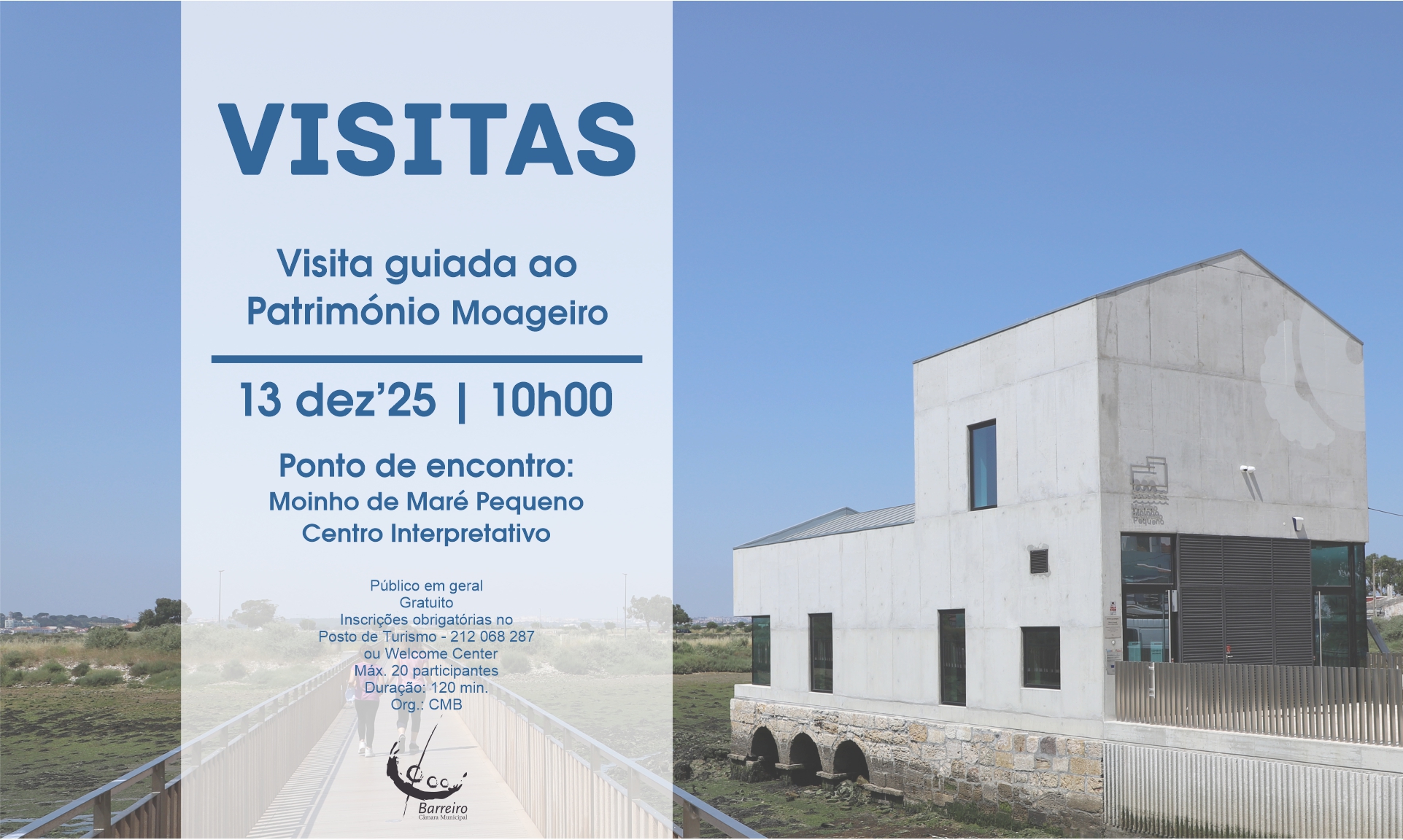 Ponto de encontro: Moinho de Maré Pequeno – Centro Interpretativo