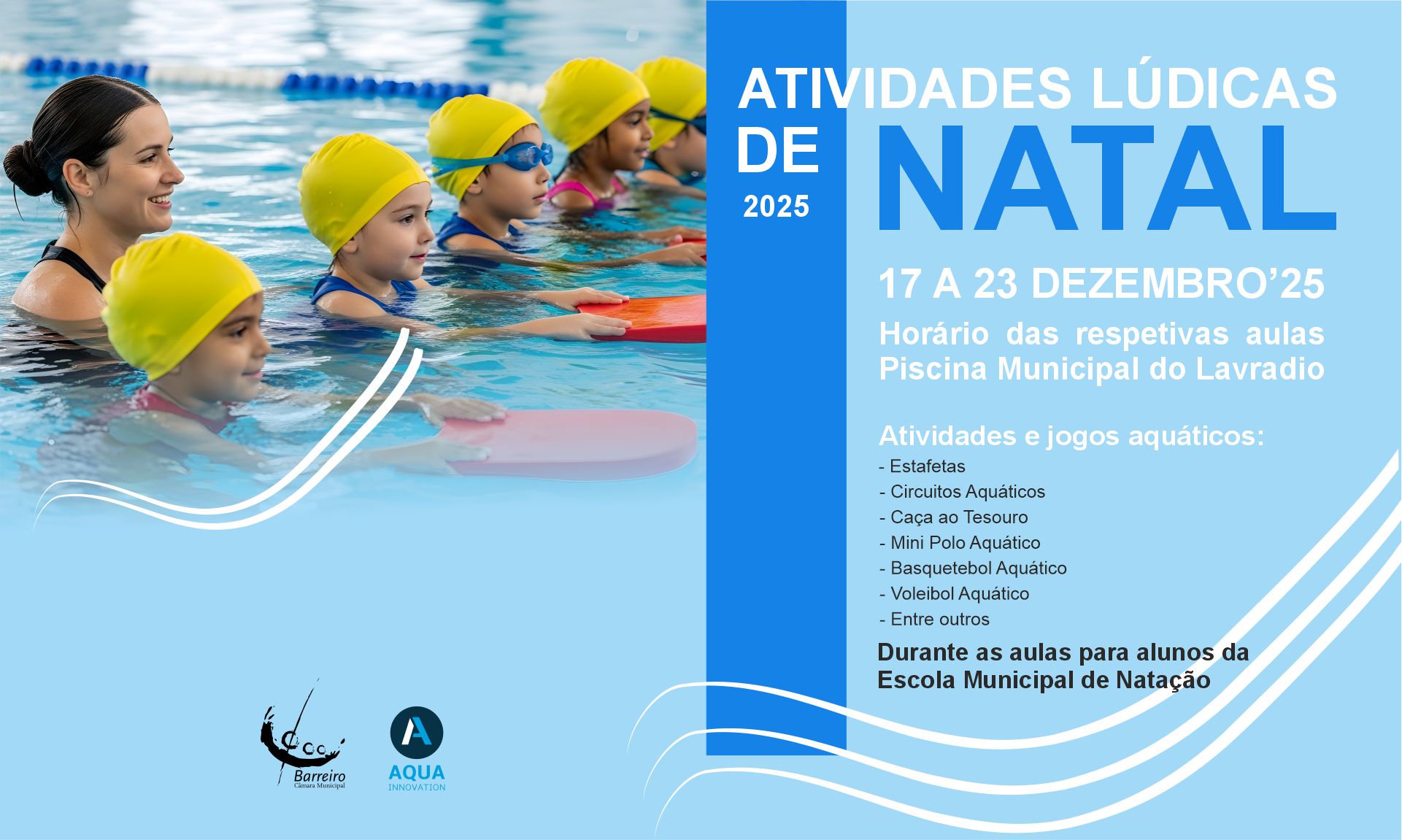 Imagem de Piscina Municipal do Lavradio | Atividades Lúdicas de Natal 2025 | 17 a 23 dezembro