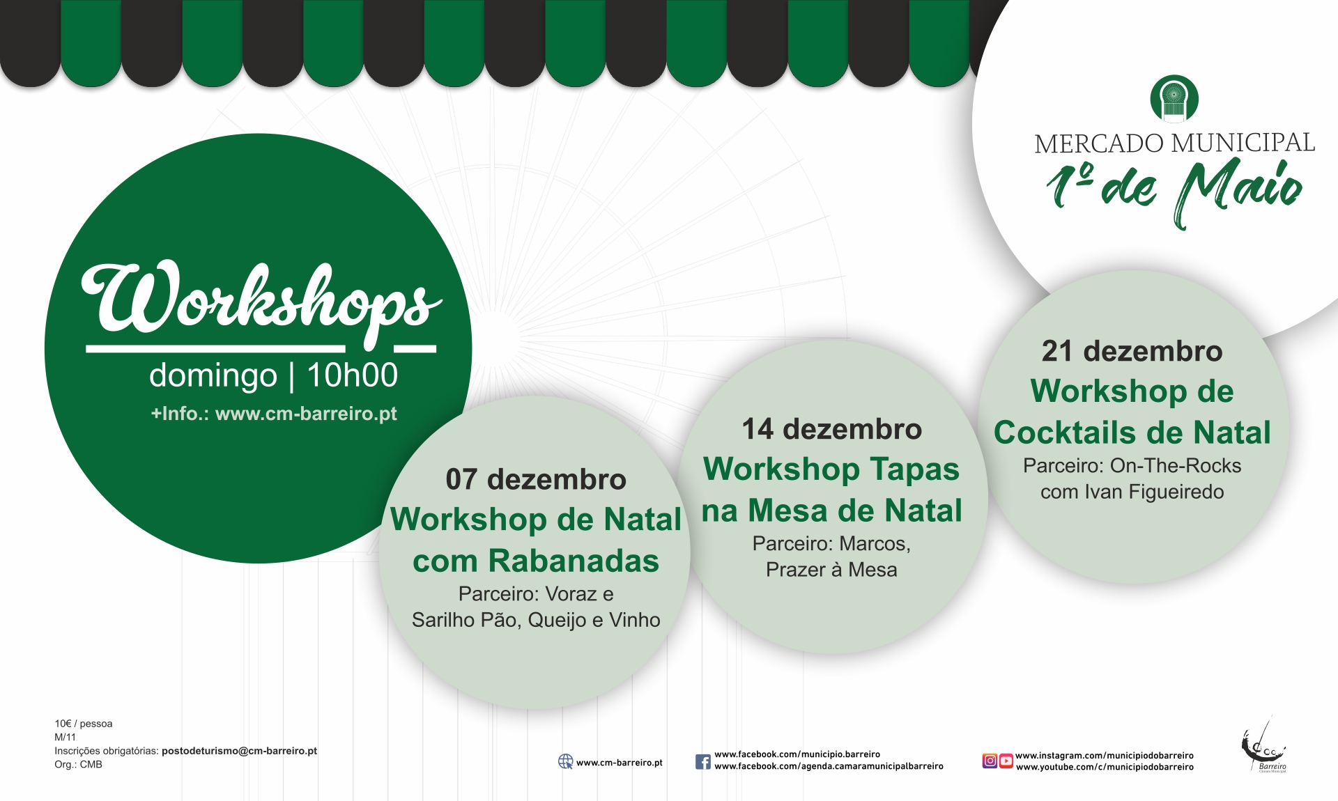 workshops de natal no mercado municipal 1º de maio