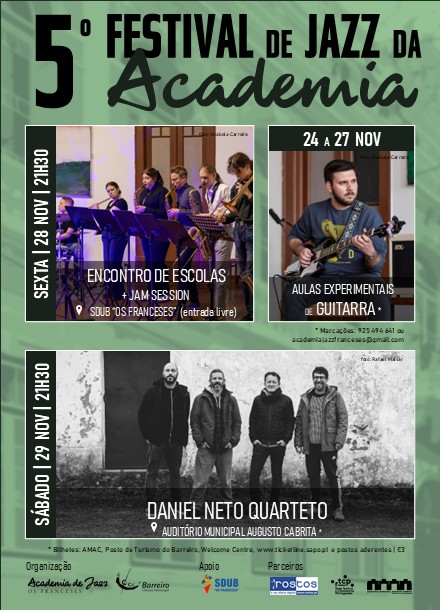 Imagem do 5º Festival de Jazz da Academia de 24 a 29 de novembro | Na SDUB 