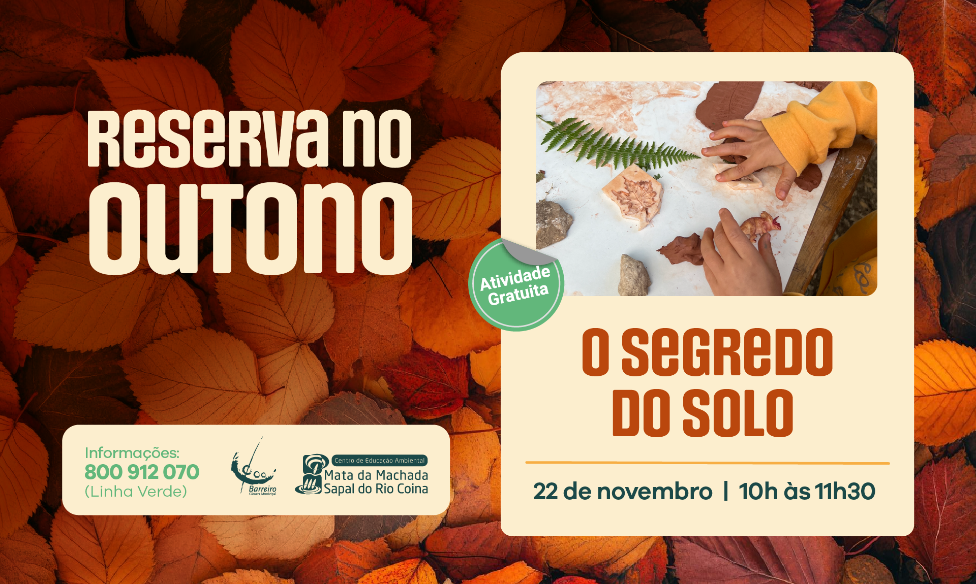 Imagem de O Segredo do Solo: Vida Debaixo dos Nossos Pés, 22 novembro, Centro de Educação Ambi...