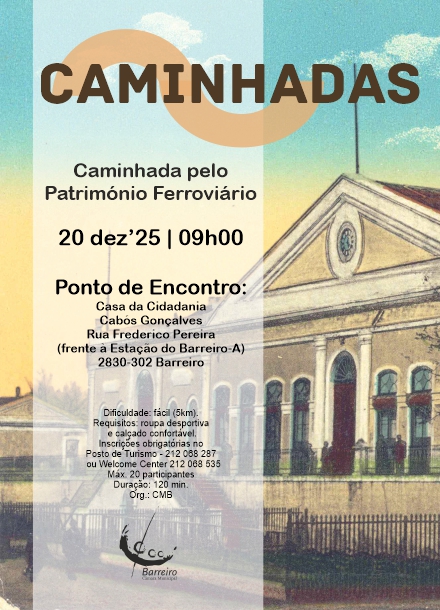 caminhada pelo património ferroviário