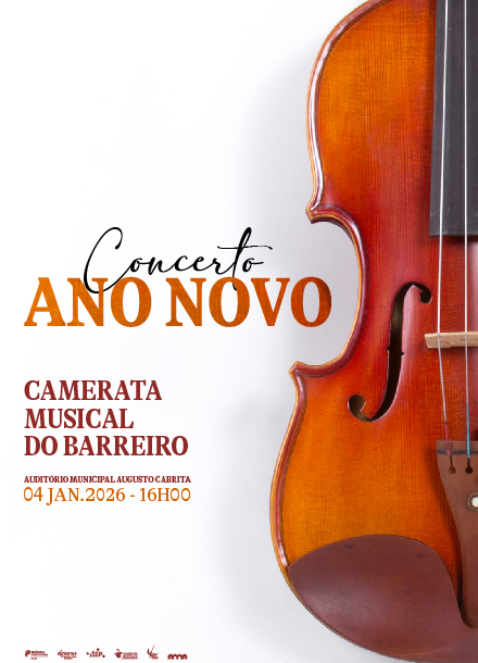 Cartaz - concerto de ano novo da Camerata do Barreiro
