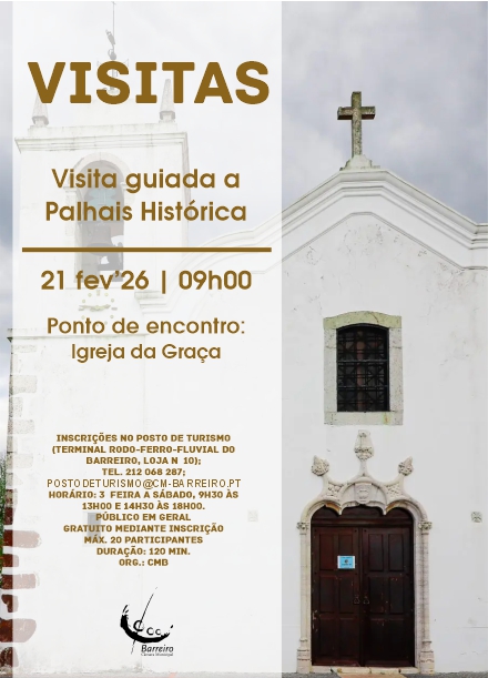 Imagem da Visita guiada a Palhais Histórica | 21 fevereiro, 9h | Ponto de encontro: Igreja da Graça