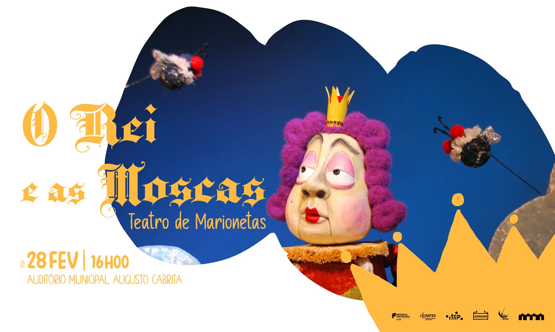 Cartaz do evento O Rei e as Moscas