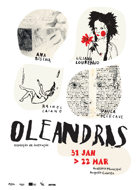 “Oleandras”, exposição de ilustração no AMAC, de 31/1/26 a 22/3/26, no Barreiro