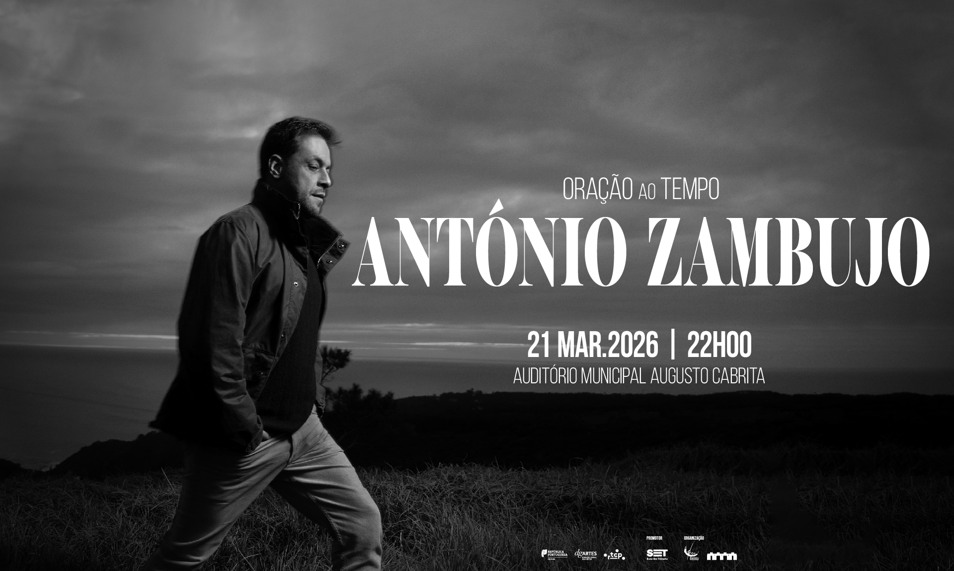 Imagem do Concerto de António Zambujo, 21 março 2026, no Auditório Municipal Augusto Cabrita