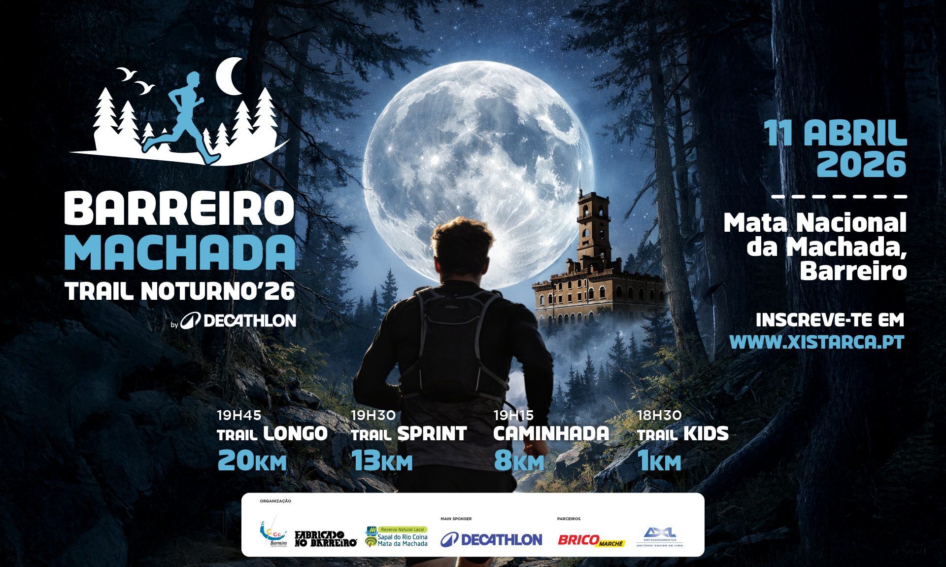 Imagem do Barreiro Machada Trail Noturno 2026 a 11 de abril, em Vale de Zebro – Palhais