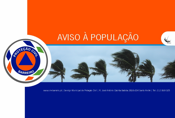 Aviso à população mau tempo 7 fev 2026