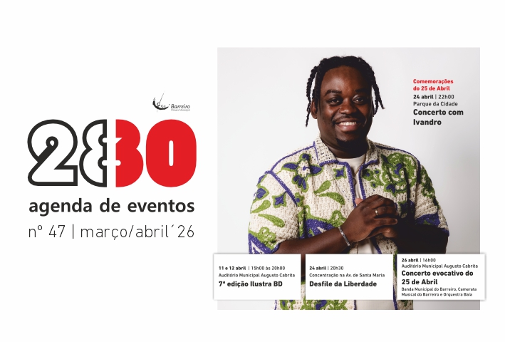 Imagem da Agenda de Eventos do Barreiro março/abril 2026