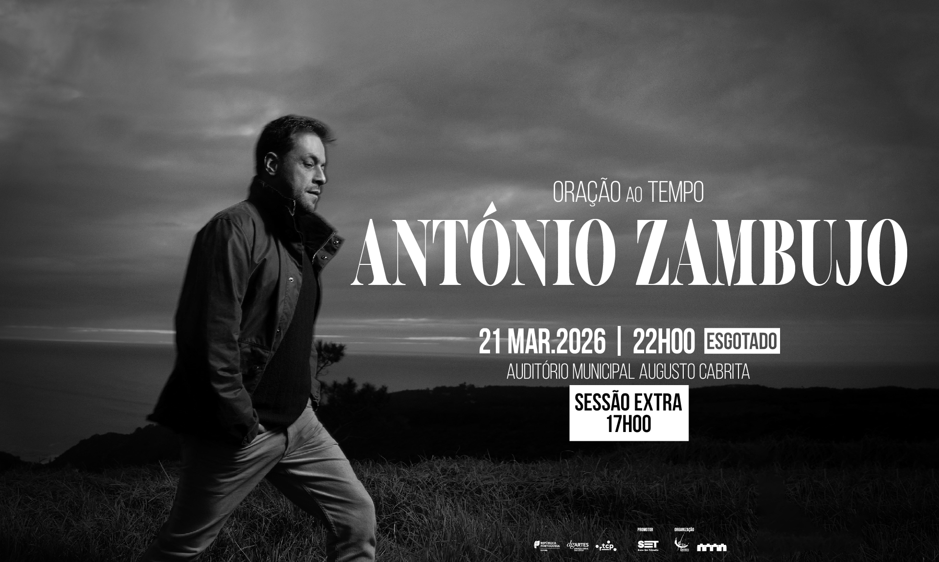 Imagem do Concerto de António Zambujo, 21/03/26, no Auditório Municipal Augusto Cabrita