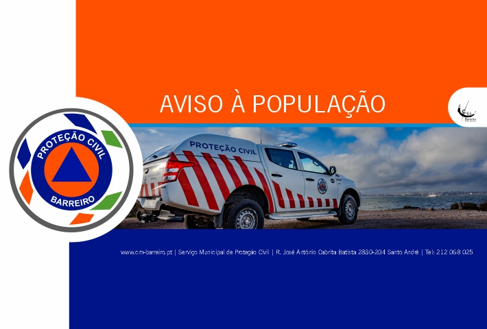 Agravamento do tempo. Aviso à população, do SMPC, relativo a cheias