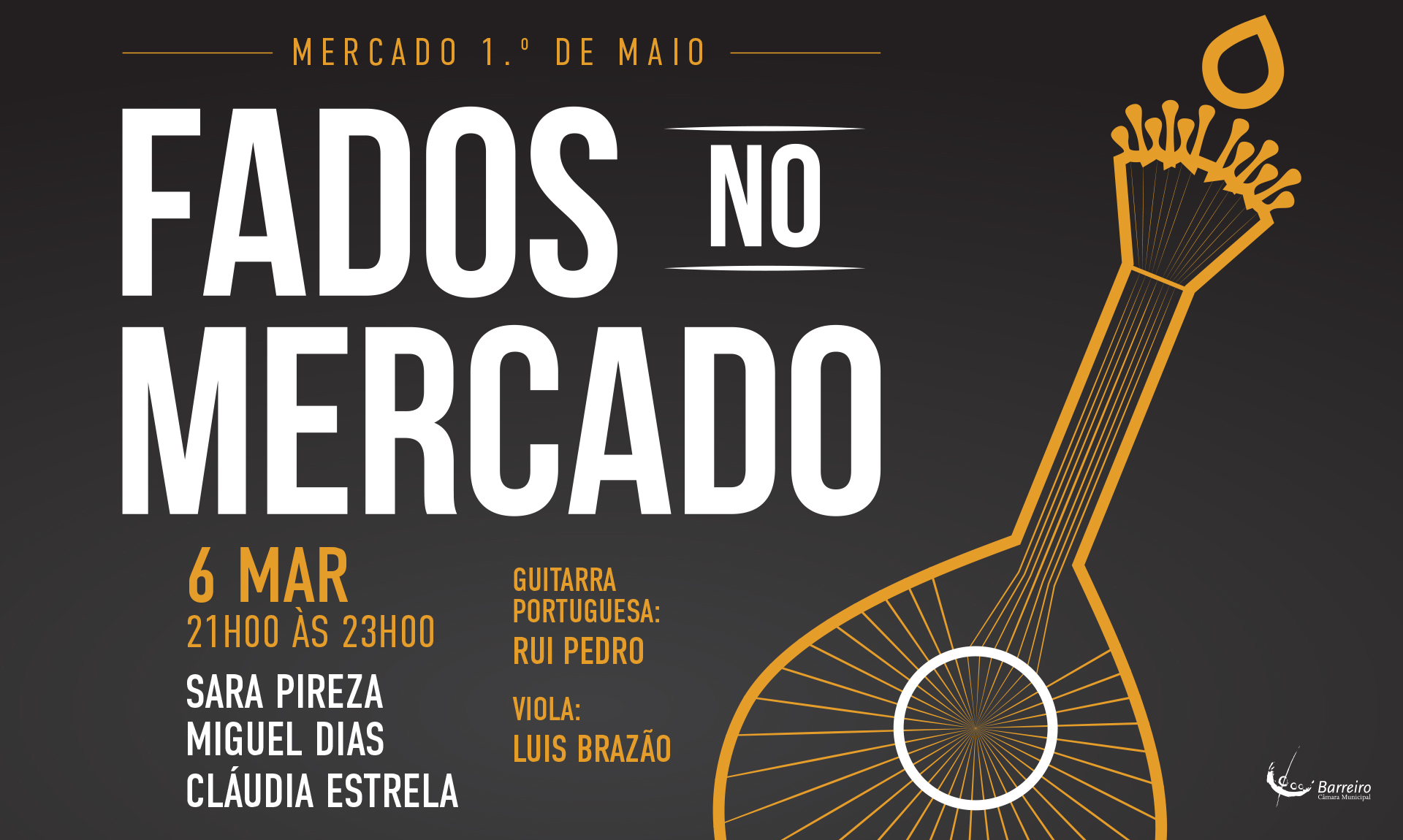 Imagem de Fados no Mercado, 6 março 2026 no Mercado Municipal 1º de Maio