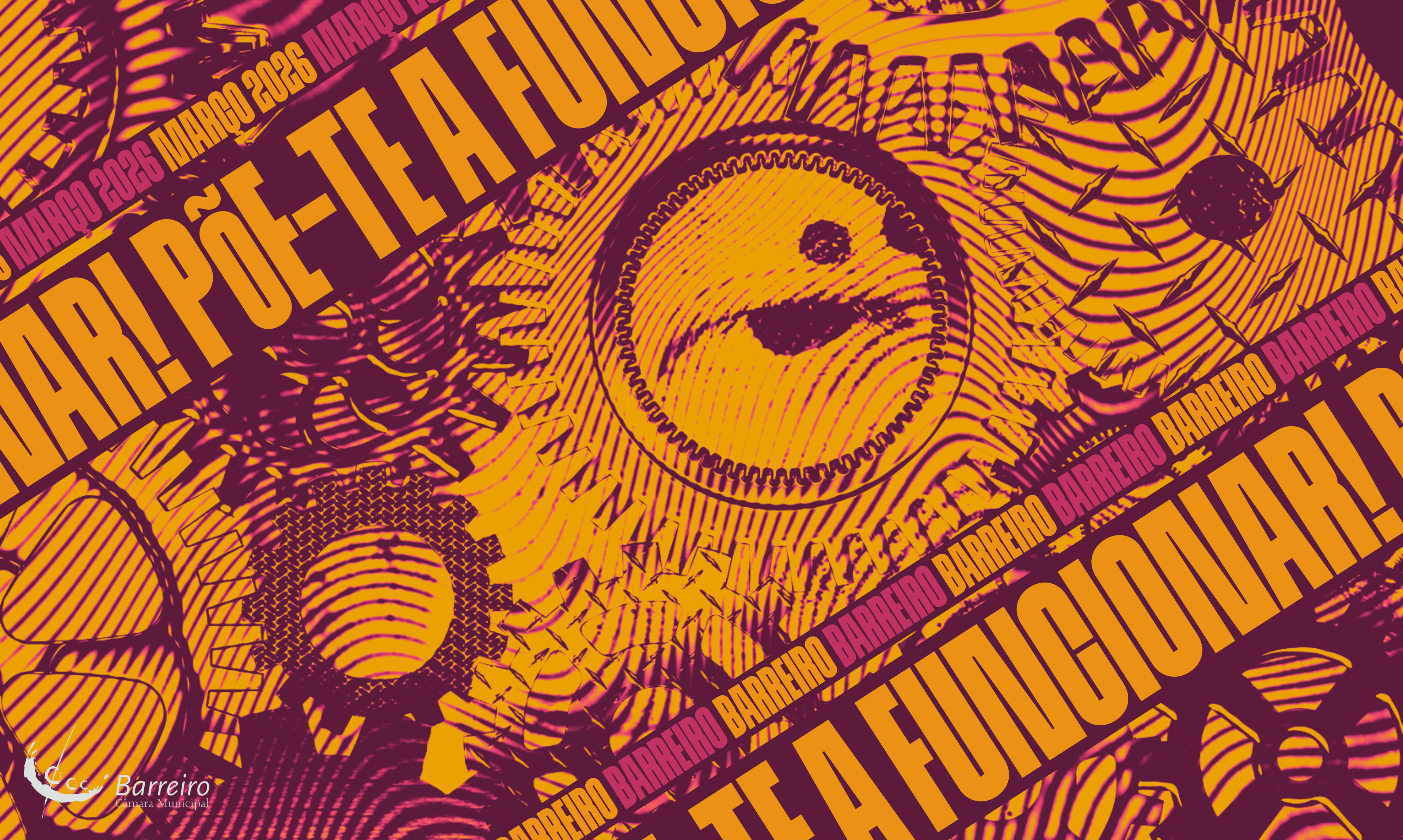 Põe-te a Funcionar 2026, no Barreiro, entre 6 de março e 18 de abril, em vários locais do Conc...