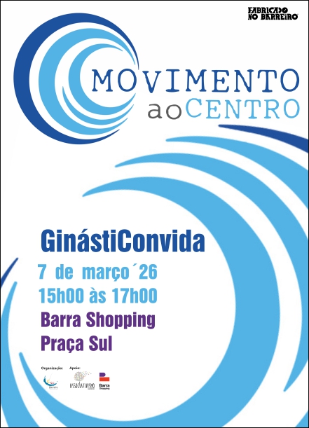 Imagem de Movimento ao Centro | GinástiConvida, 7 março 2026 no Barra Shopping – Praça Sul