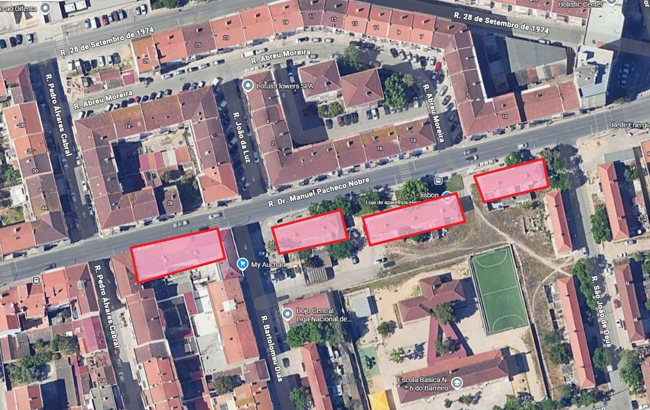 Área afetada na Interrupção no abastecimento de água a 10 março 2026 | Santinha, Alto do Seixalinho